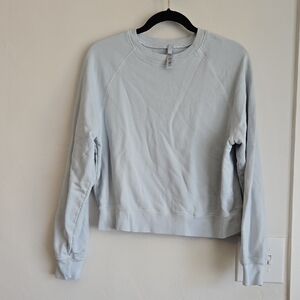Skims Cotton Crewneck Light Blue Size Medium